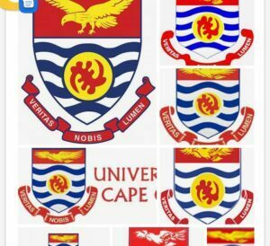 The Formal Vice Chancellor. Picture of logo of university of cape coast