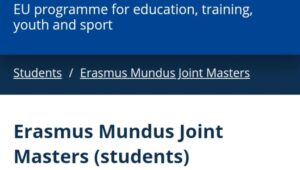 Erasmus Mundus Scholarships Program 