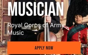 Apply for British Army musicians 