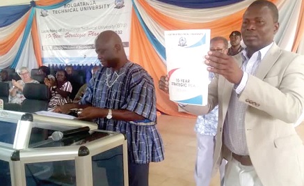 Bolgatanga Technical University launched its 10years Strategic plan to improve TVET in the Country.