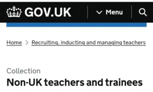 UK accepts their teachers